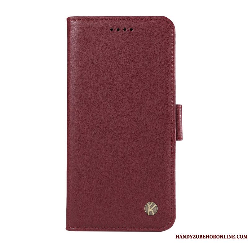 Leren Hoesje iPhone 17 Pro Yikatu Bescherming Hoesje