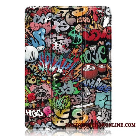 Samsung Galaxy Tab S10 Plus Transparante Achterkant Graffiti